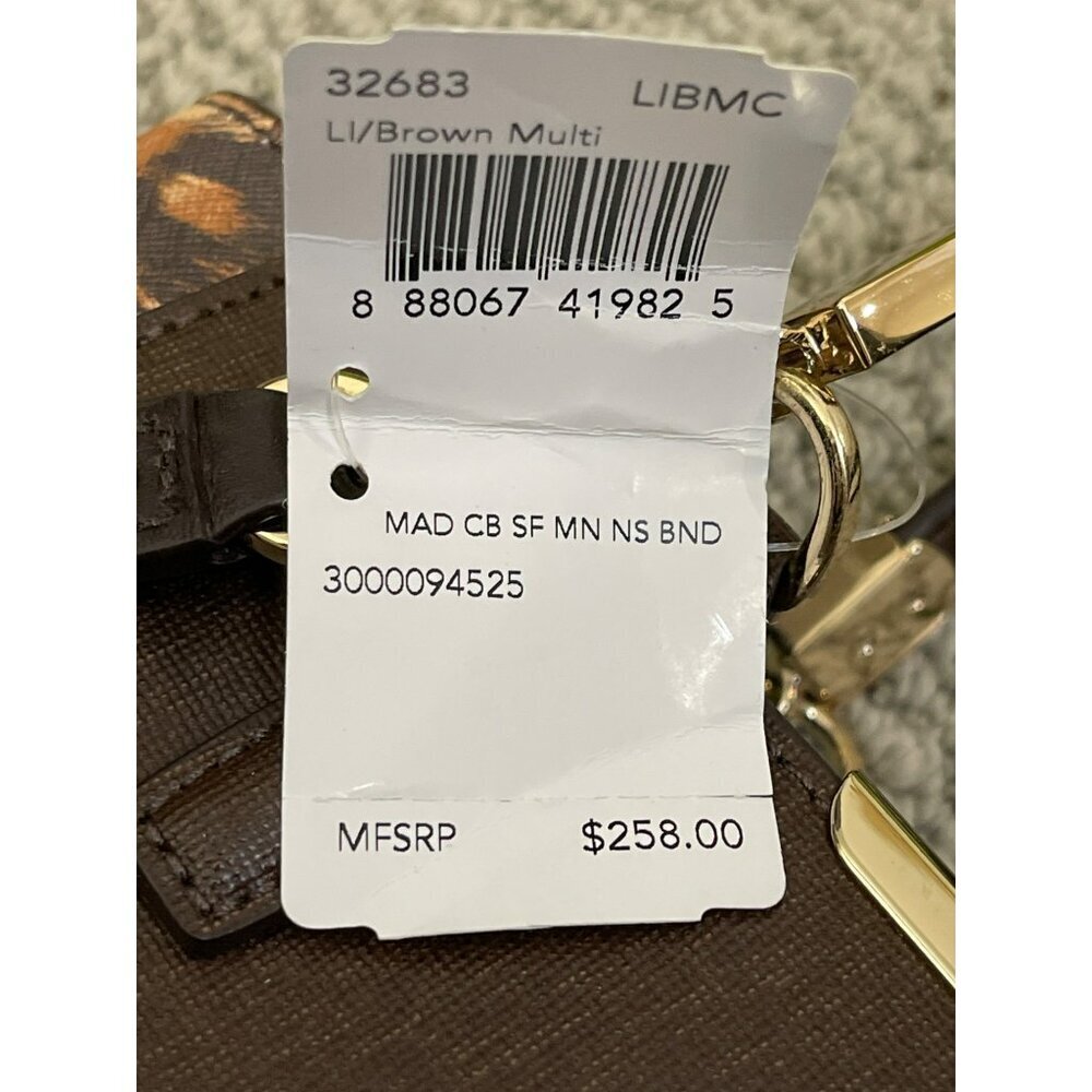 Coach $258 Madison Saffiano Leather Crossbody Tote Handbag New - Picture 7 of 10